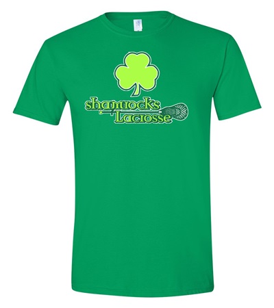 Shamrocks Soft Style Cotton Green T-shirt  -  Order due by Friday, March 24, 2023